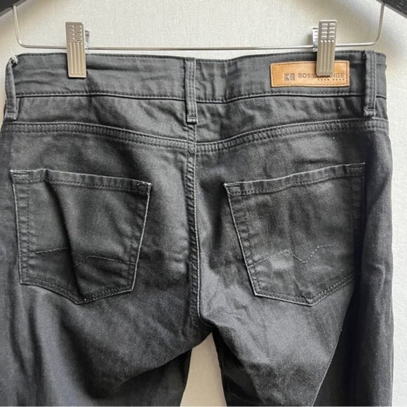 Boss Orange Lessunta Hugo Boss straight fit black denim jeans Sz 28 - Picture 6 of 13